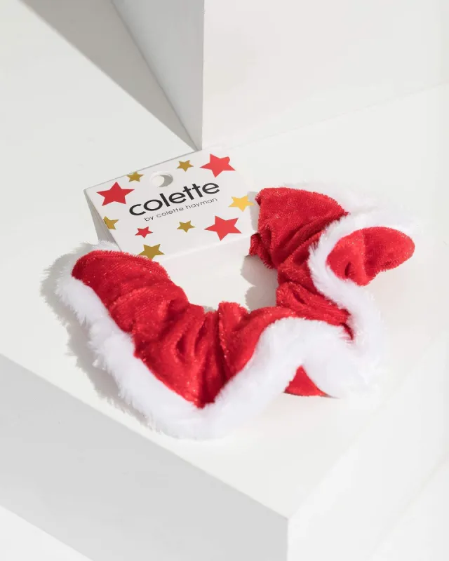 Red White Santa Scrunchie sold by Collete Hayman