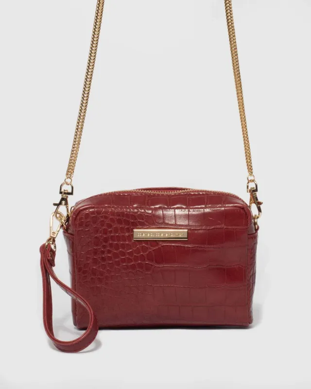 Deep Red Suri Crossbody Bag sold by Collete Hayman