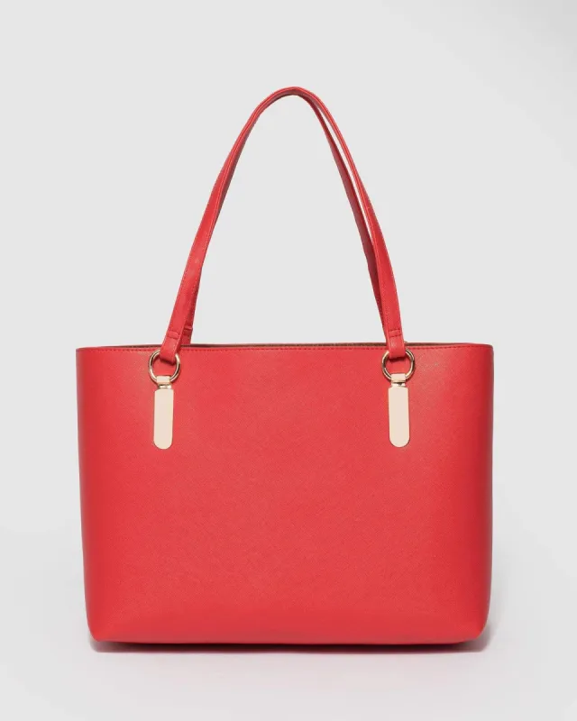 Red Angelina Tote Bag sold by Collete Hayman