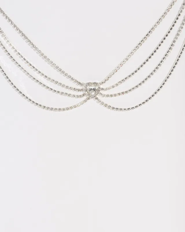 Crystal Heart Choker Necklace sold by Collete Hayman