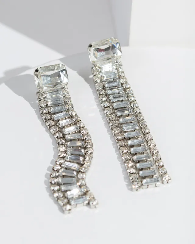 Crystal Triple Row Earrings sold by Collete Hayman