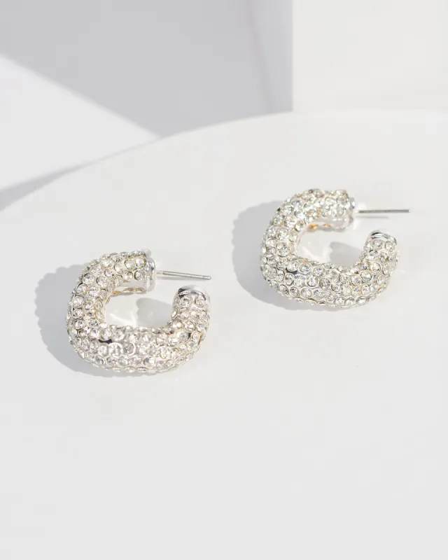 Crystal Wiggly Hoop Earrings made by Collete Hayman