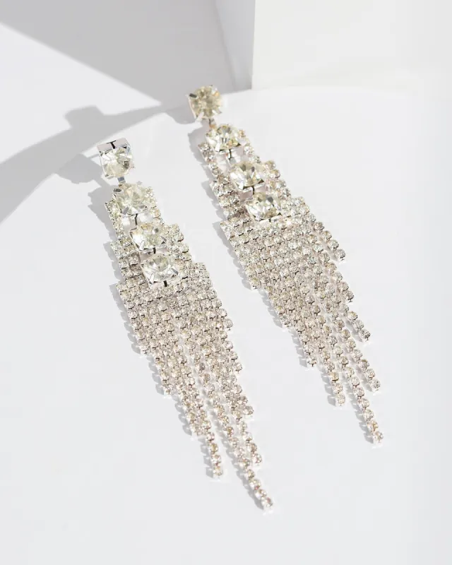 Crystal Large Drop Earrings sold by Collete Hayman