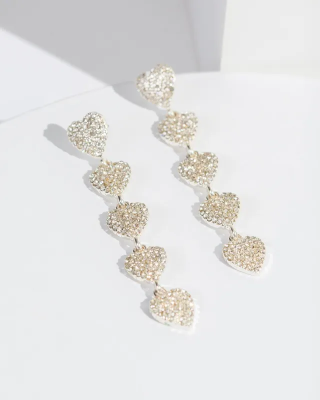 Crystal Mini Heart Earring Pack sold by Collete Hayman