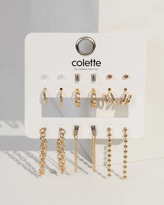 Gold Pearl Earring Pack sold by Collete Hayman