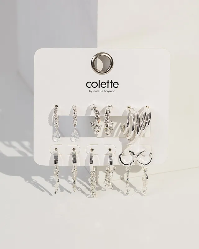Silver Moon Crystal Earring Pack sold by Collete Hayman