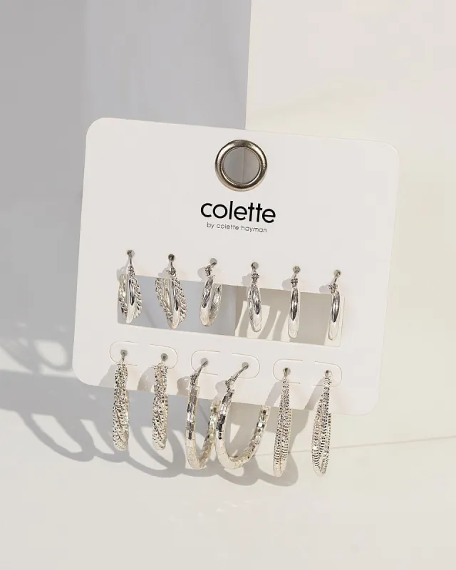 Silver Large Hoops Earring Pack sold by Collete Hayman