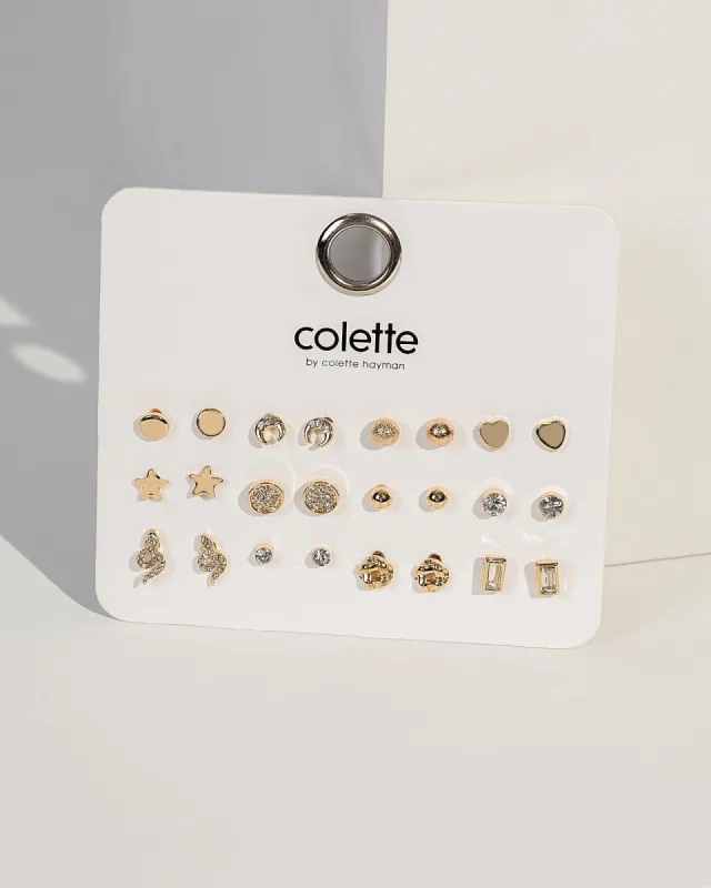 Gold Heart Circle Earring Pack sold by Collete Hayman