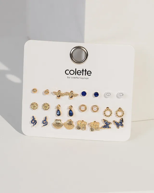 Blue Animals & Pearl Earring Pack sold by Collete Hayman