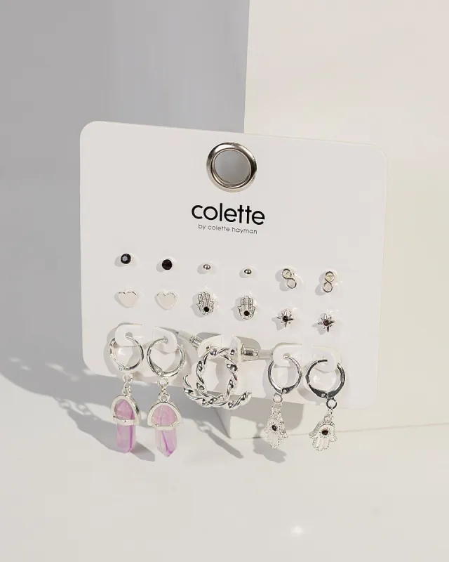 Purple Hoop Infinity Earring Pack sold by Collete Hayman