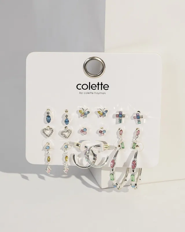 Multi Colour Stud Butterfly Earring Pack sold by Collete Hayman