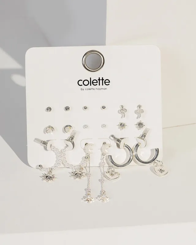 Silver Stud Snake Star Earring Pack sold by Collete Hayman