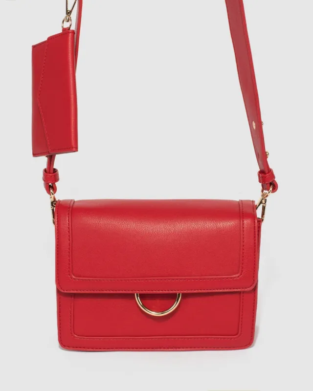 Red Sierra Ring Crossbody Bag sold by Collete Hayman