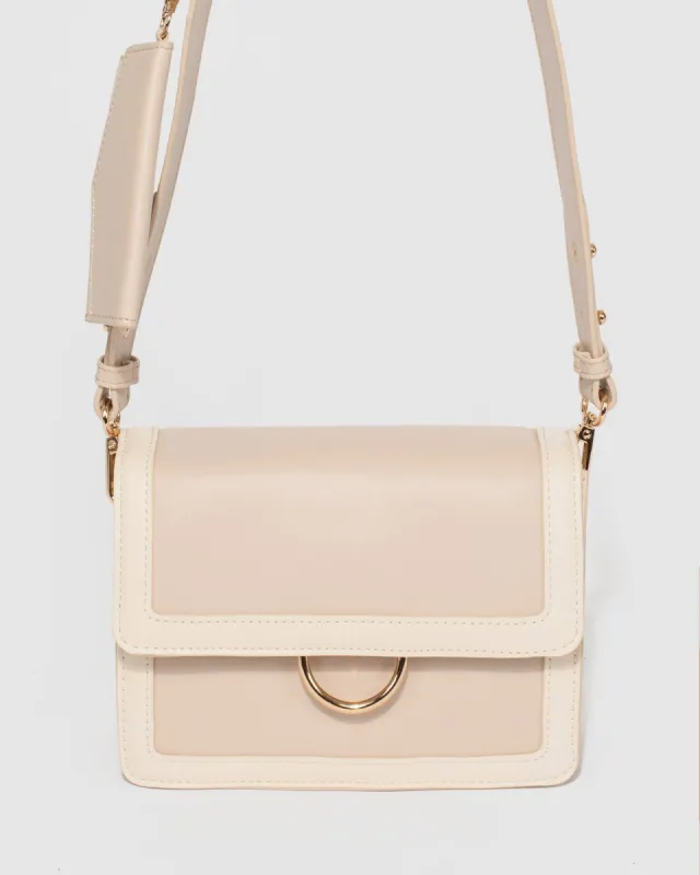 Taupe Sierra Ring Crossbody Bag sold by Collete Hayman