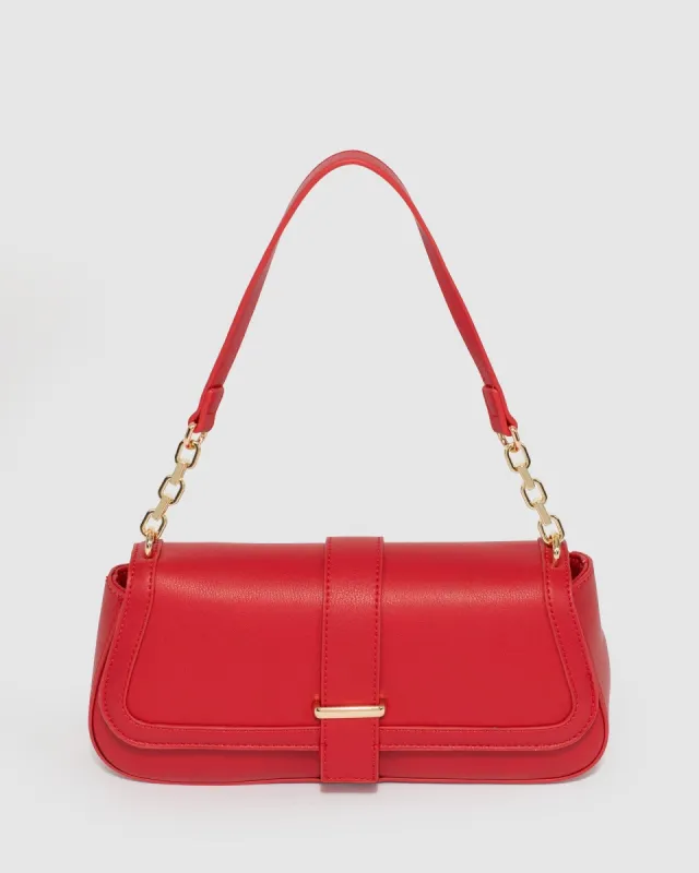 Red Liana Shoulder Bag sold by Collete Hayman