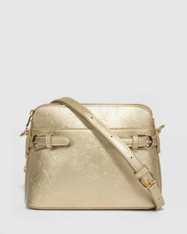 Gold Karen Buckle Crossbody Bag sold by Collete Hayman