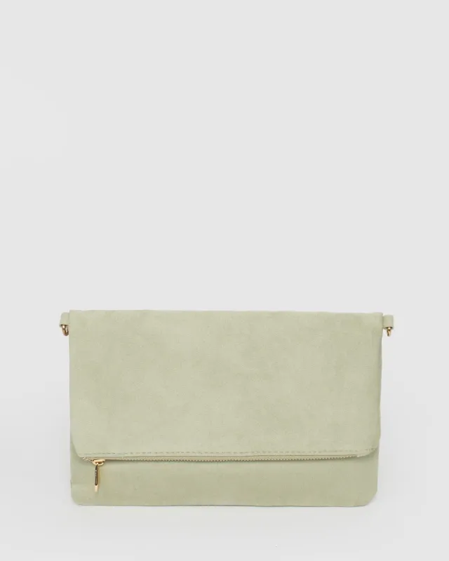 Green Meg Punchout Clutch Bag sold by Collete Hayman