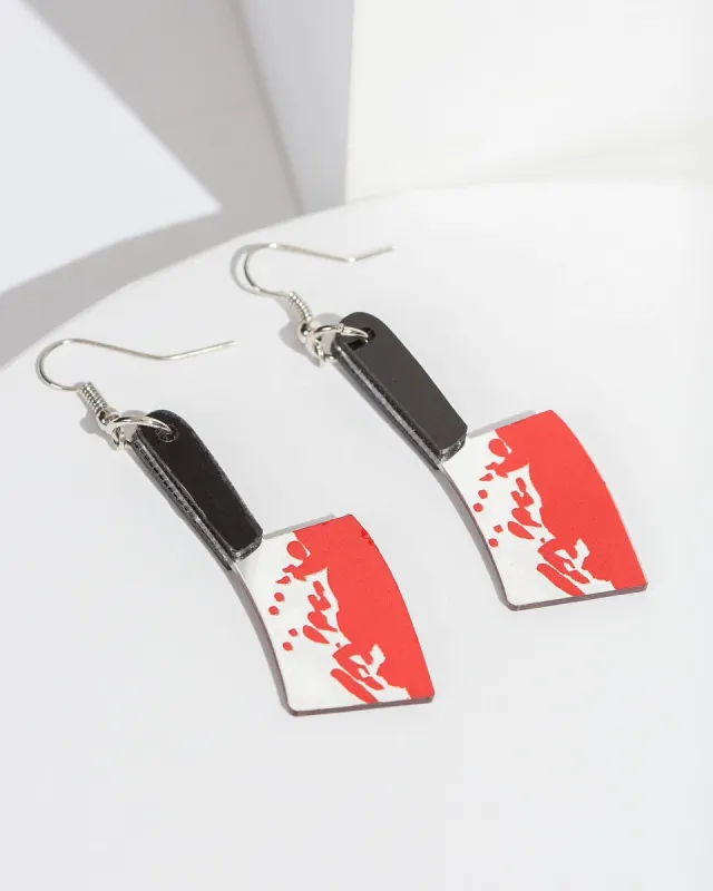 Multi Colour Axe Earrings sold by Collete Hayman