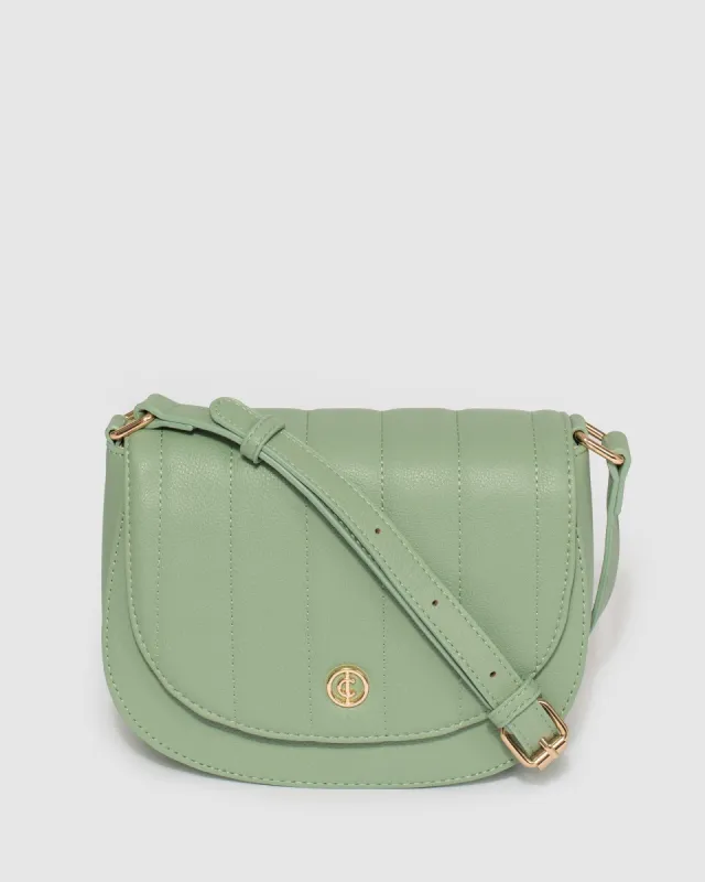 Sage Green Sadie Quilt Saddle Bag sold by Collete Hayman