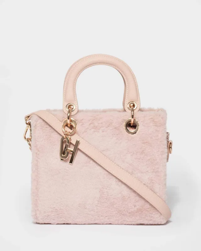 Pink Ella Letter Charm Tote Bag sold by Collete Hayman