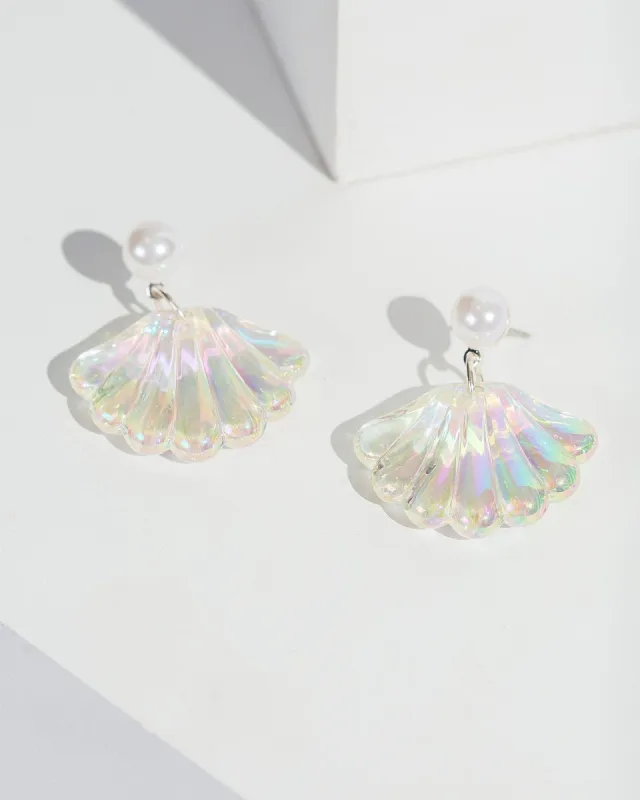 Holographic Shell Earrings sold by Collete Hayman