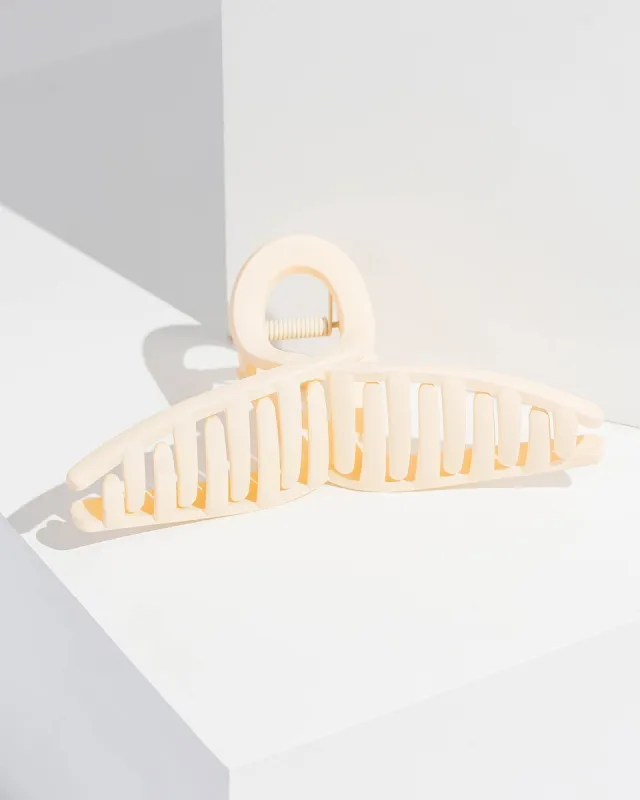 White Loop Matte Claw Clip sold by Collete Hayman