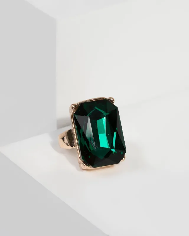 Statement Crystal Stone Ring sold by Collete Hayman
