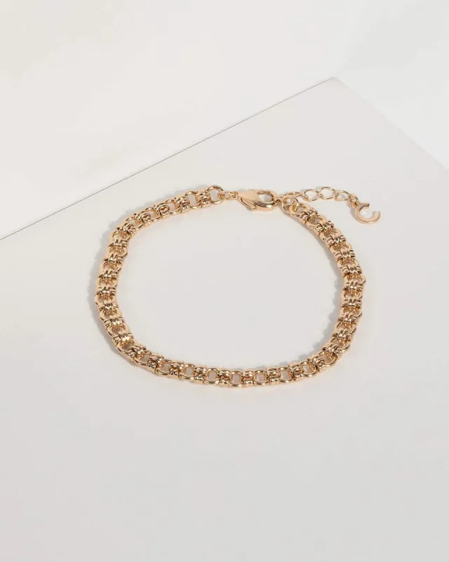 Gold Linked Chain Bracelet sold by Collete Hayman