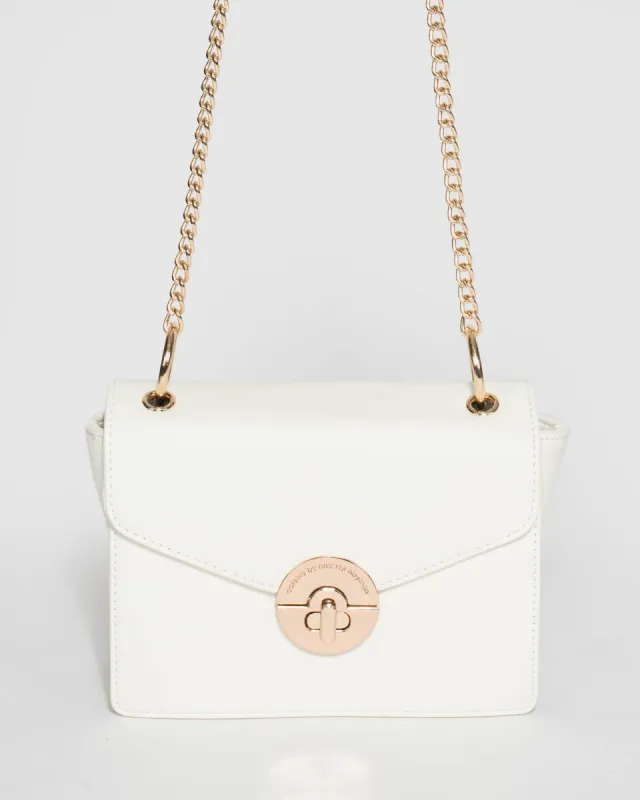 White Esme Crossbody Bag sold by Collete Hayman