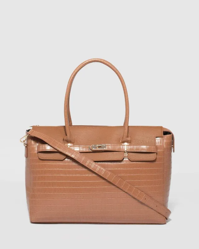 Tan Elyse Tech Tote Bag sold by Collete Hayman