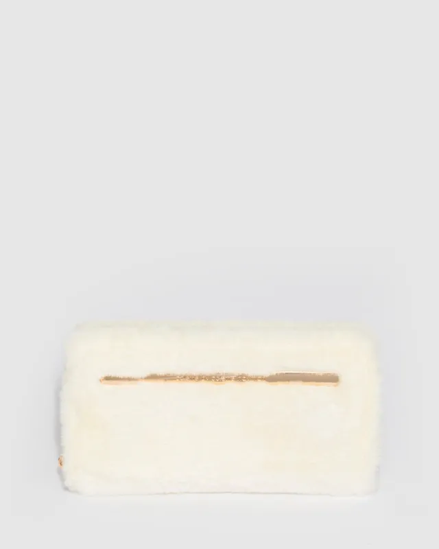 Ivory Nina Fur Wallet sold by Collete Hayman
