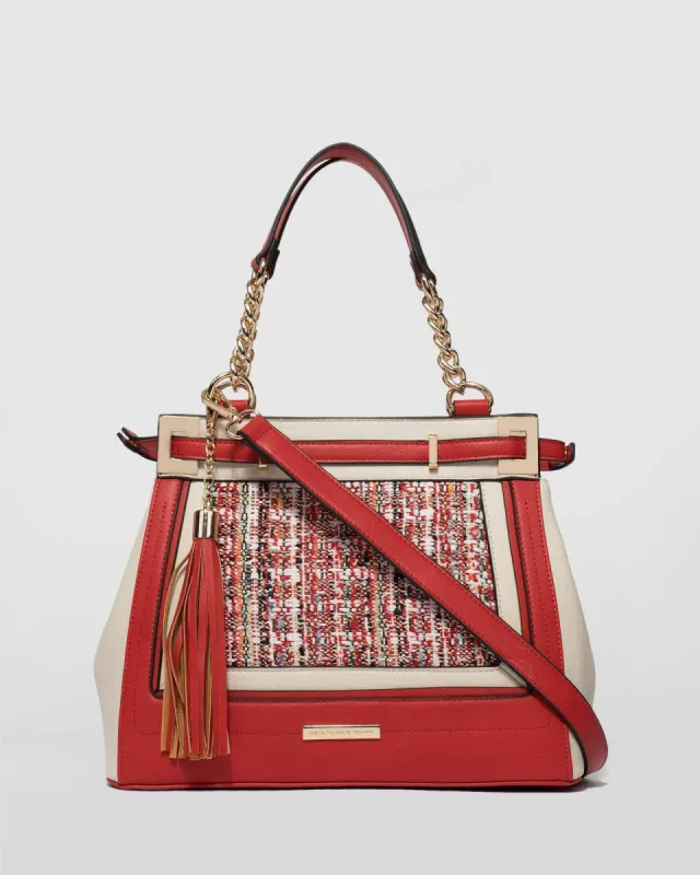 Red Zoe Multi Tote Bag sold by Collete Hayman
