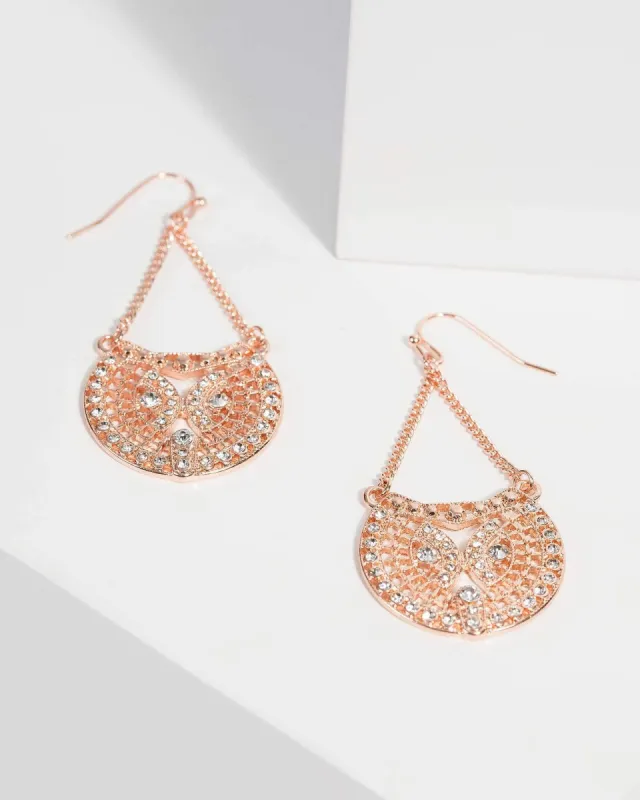 Crystal Filigree Drop Earrings sold by Collete Hayman