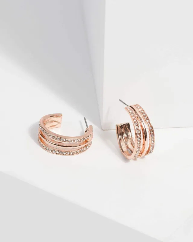 Rose Gold Fine Hoop Earrings sold by Collete Hayman