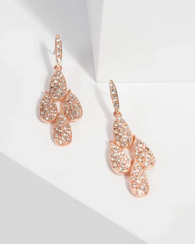 Crystal Pave Tear Drop Earrings sold by Collete Hayman