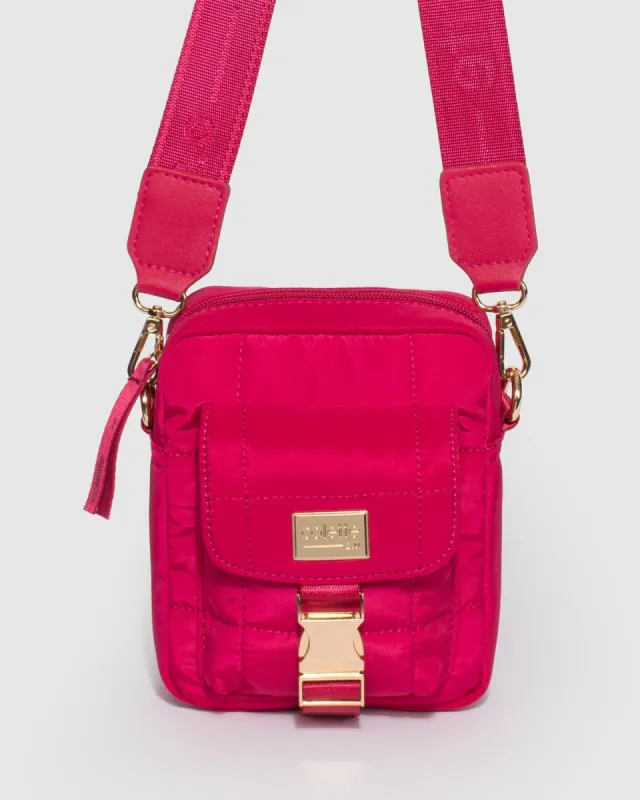 Pink Emma Lock Crossbody Bag sold by Collete Hayman