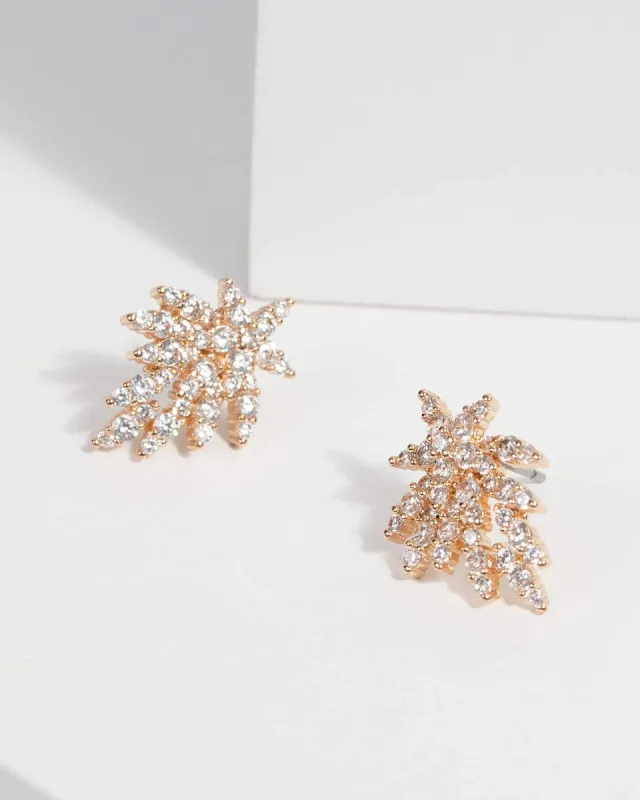Crystal Cluster Stud Earrings sold by Collete Hayman