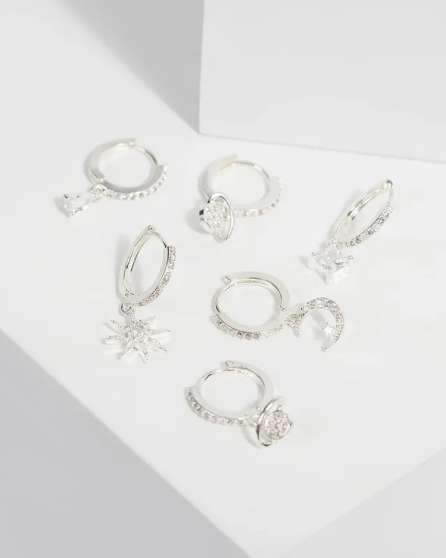 Cubic Zirconia Multi Hoop Ear Set sold by Collete Hayman