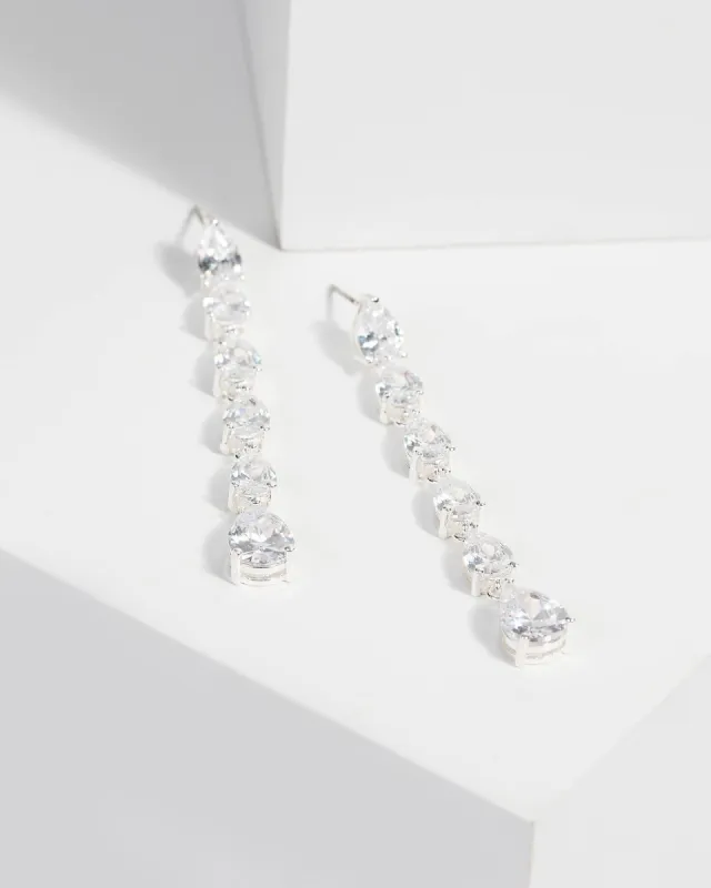 Cubic Zirconia Multi Tear Drop Earrings sold by Collete Hayman