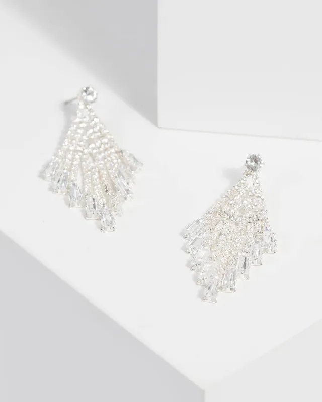 Cubic Zirconia Tassel Drop Earrings sold by Collete Hayman