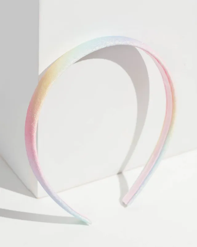 Multi Colour Rainbow Ombre Efect Headband sold by Collete Hayman