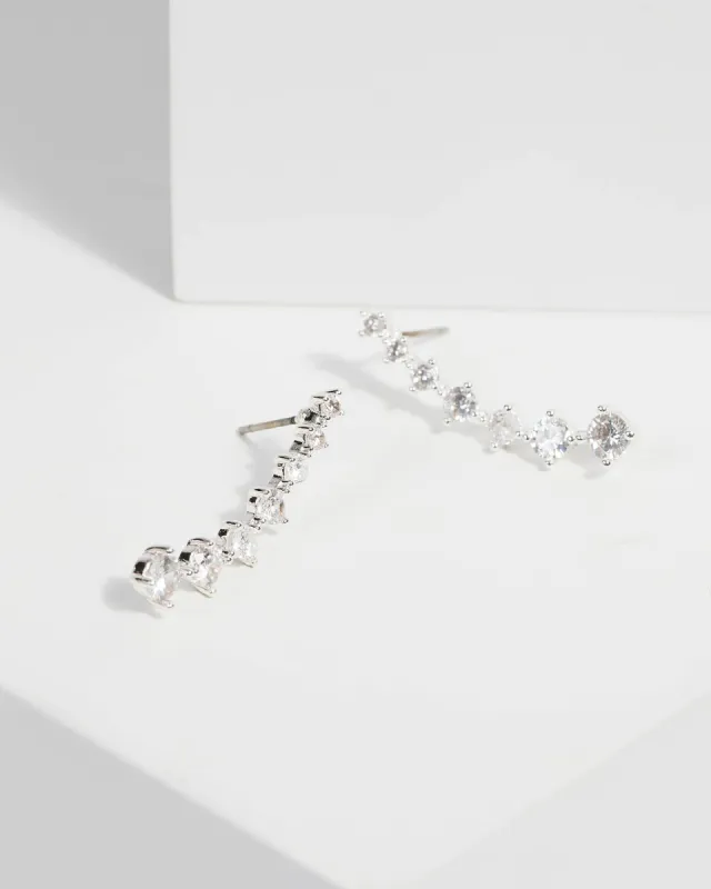 Cubic Zirconia Cuff Earrings sold by Collete Hayman