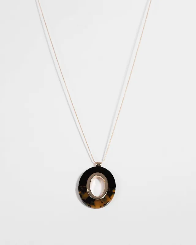 Gold Acrylic Snake Chain Necklace sold by Collete Hayman