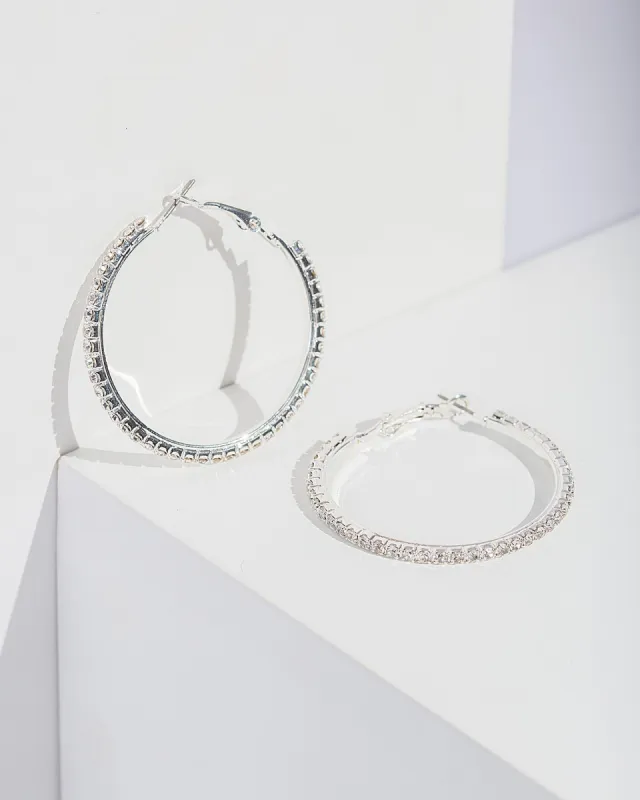 Crystal Fine Cup Chain Hoop Earrings sold by Collete Hayman