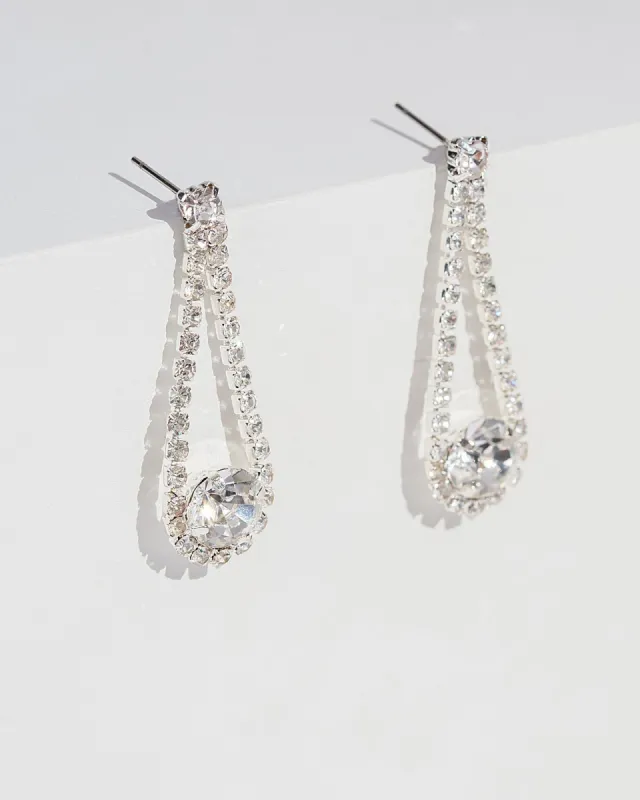 Crystal Loop Drop Earrings sold by Collete Hayman