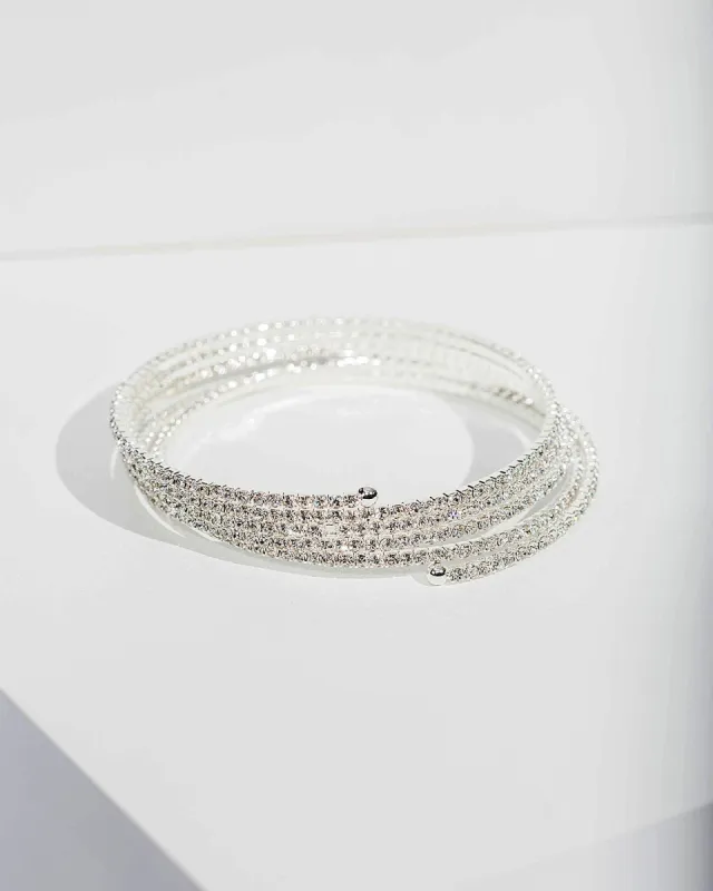 Crystal Cup Chain Wrap Bracelet sold by Collete Hayman
