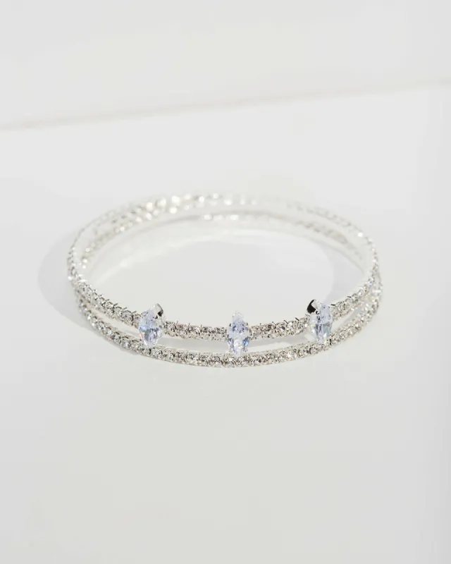 Crystal Embellished Wrap Cuff Bracelet sold by Collete Hayman