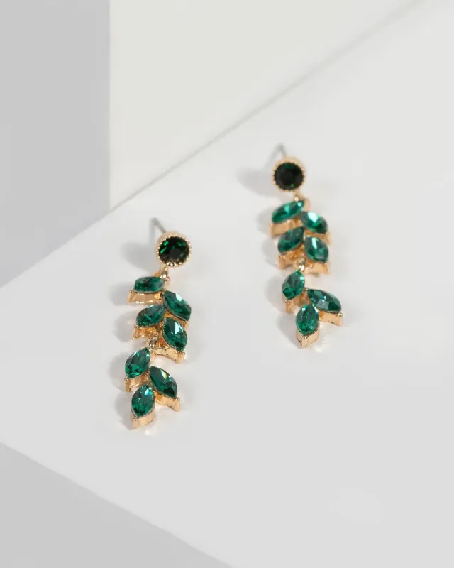 Emerald Tear Drop Fine Earrings sold by Collete Hayman