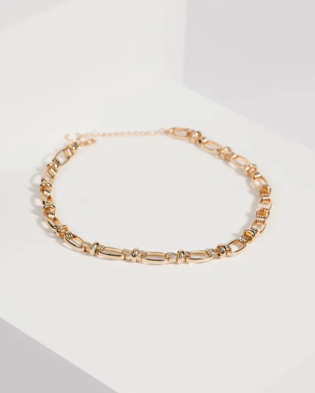 Gold Chunky Link Chain Necklace sold by Collete Hayman