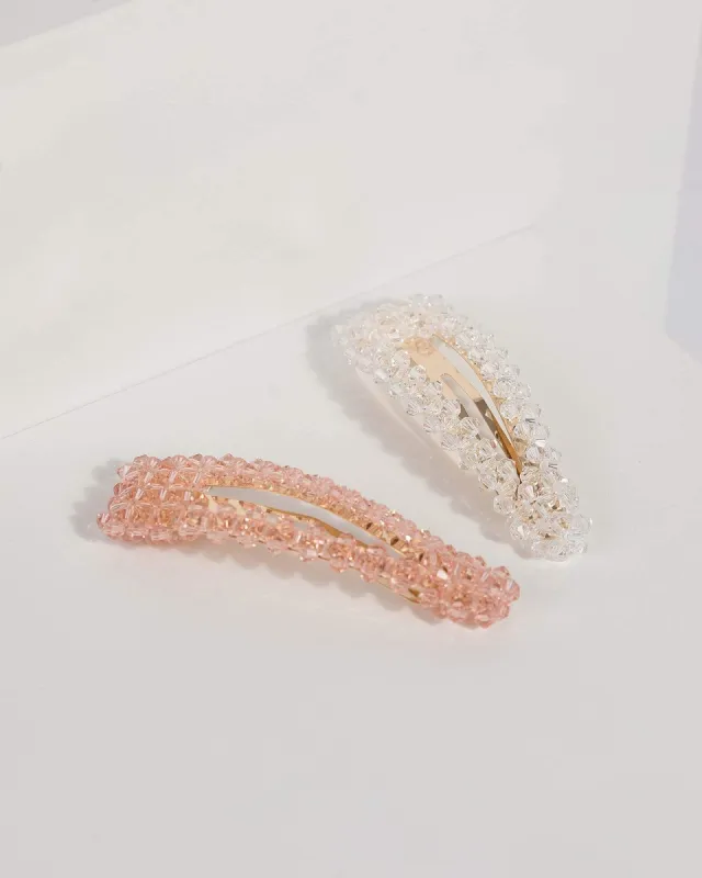 Multi Large Beaded Hair Clips sold by Collete Hayman